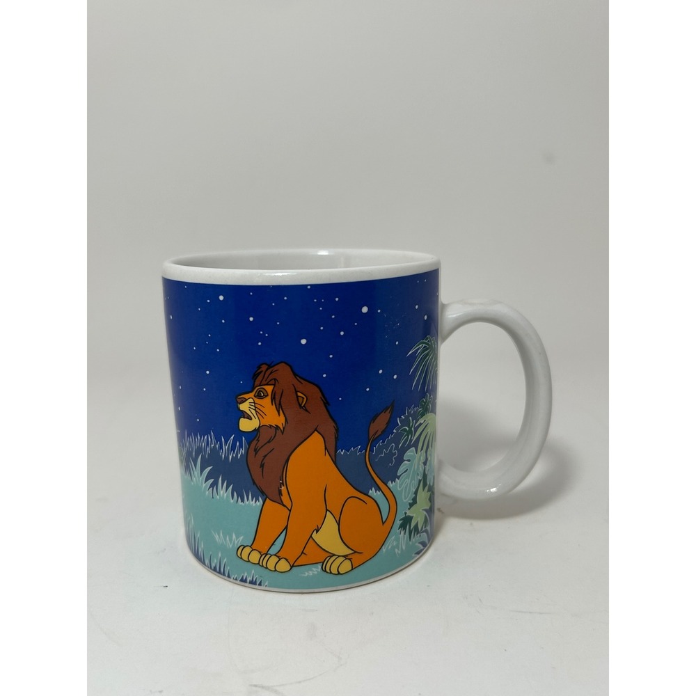 Vintage Disney Lion King Color Change Mug Applause Mufasa Starry Night 90s 41949